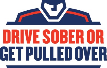 Drive sober or get pulled over logo